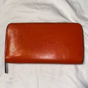 LOUIS VUITTON M0142 Epi Zippy-wallet Zip Around Long Wallet Orange